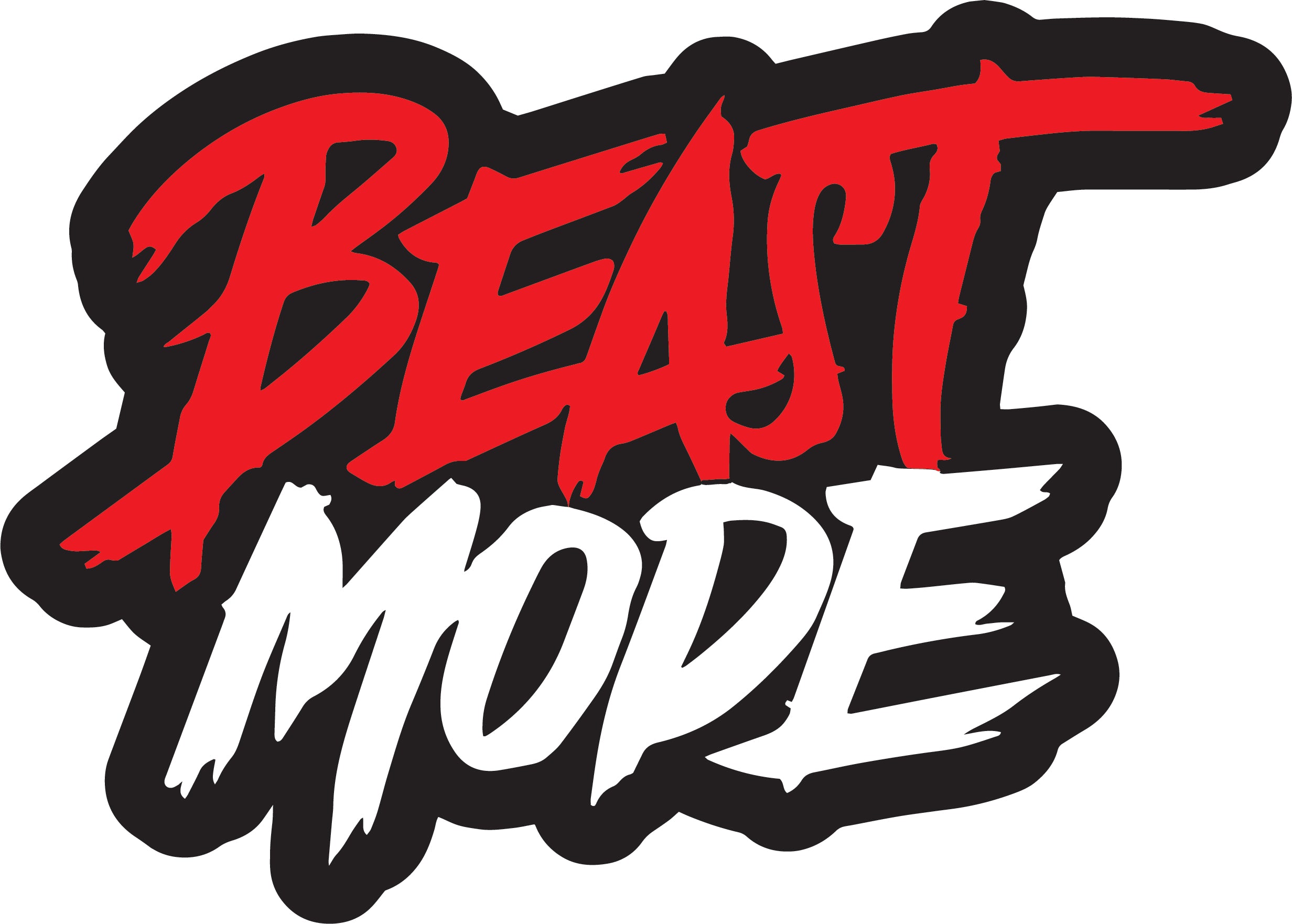 Beast Mode Sticker  | 3M High Quality Waterproof Premium Matt Finish Sticker