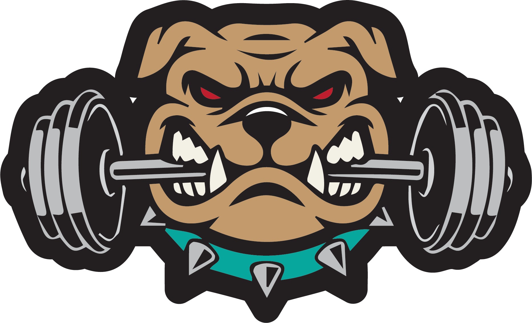 Bull Dog Gym Sticker  | 3M High Quality Waterproof Premium Matt Finish Sticker