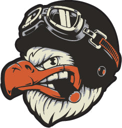 Captain Eagle Sticker  | 3M High Quality Waterproof Premium Matt Finish Sticker