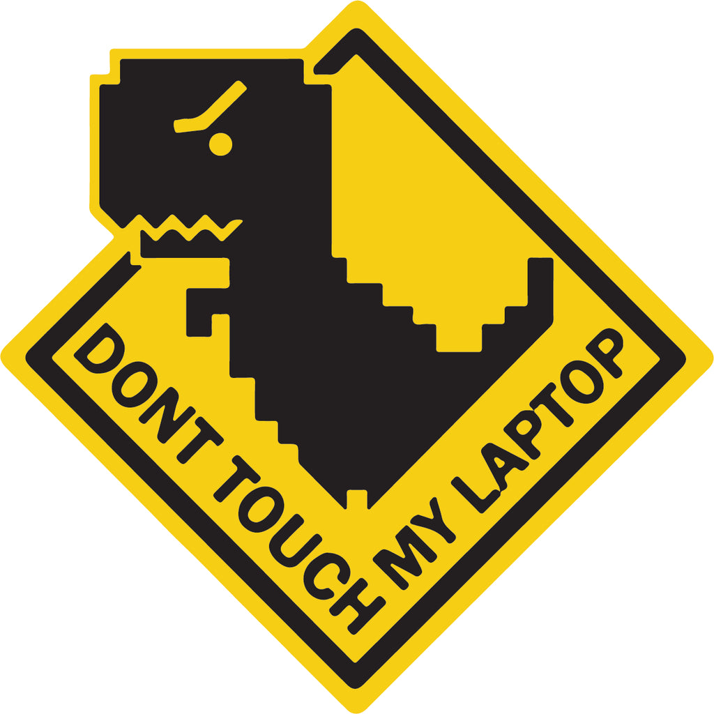 Don't Touch My Laptop Sticker Sticker  | 3M High Quality Waterproof Premium Matt Finish Sticker