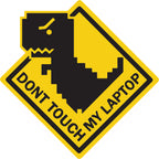 Don't Touch My Laptop Sticker Sticker  | 3M High Quality Waterproof Premium Matt Finish Sticker