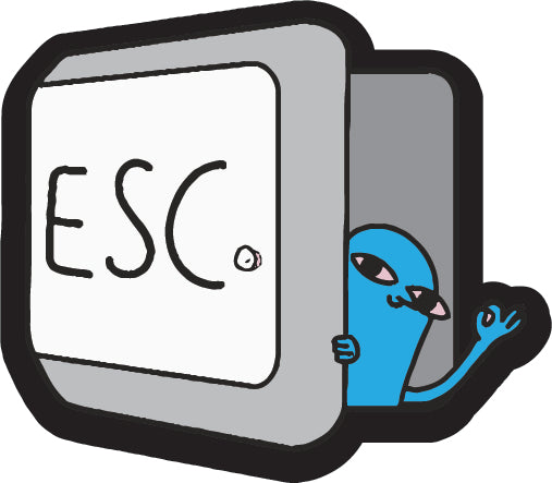 Escape Sticker  | 3M High Quality Waterproof Premium Matt Finish Sticker