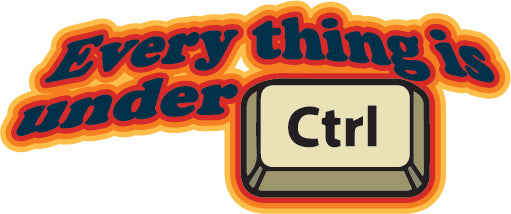 Everything is under CTRL Sticker  | 3M High Quality Waterproof Premium Matt Finish Sticker