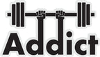 Gym Addict Sticker  | 3M High Quality Waterproof Premium Matt Finish Sticker