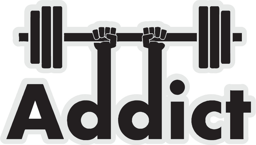 Gym Addict Sticker  | 3M High Quality Waterproof Premium Matt Finish Sticker