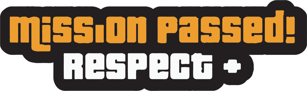 Mission Passed Sticker  | 3M High Quality Waterproof Premium Matt Finish Sticker