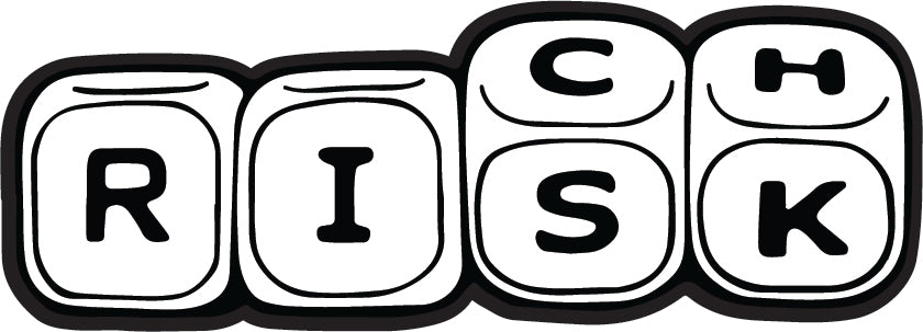 Risk and Rich Sticker  | 3M High Quality Waterproof Premium Matt Finish Sticker