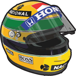 Senna F1 Sticker  | 3M High Quality Waterproof Premium Matt Finish Sticker