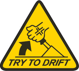 Try to Drift Sticker  | 3M High Quality Waterproof Premium Matt Finish Sticker
