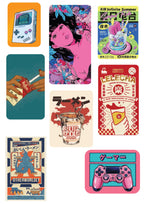 Pop art Sticker 1 Pack of 8 |3M High Quality Waterproof Premium Matt Finish Sticker