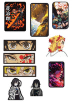 Anime Demon Slayer 2 Sticker Pack of 10 |3M High Quality Waterproof Premium Matt Finish Sticker (Copy)
