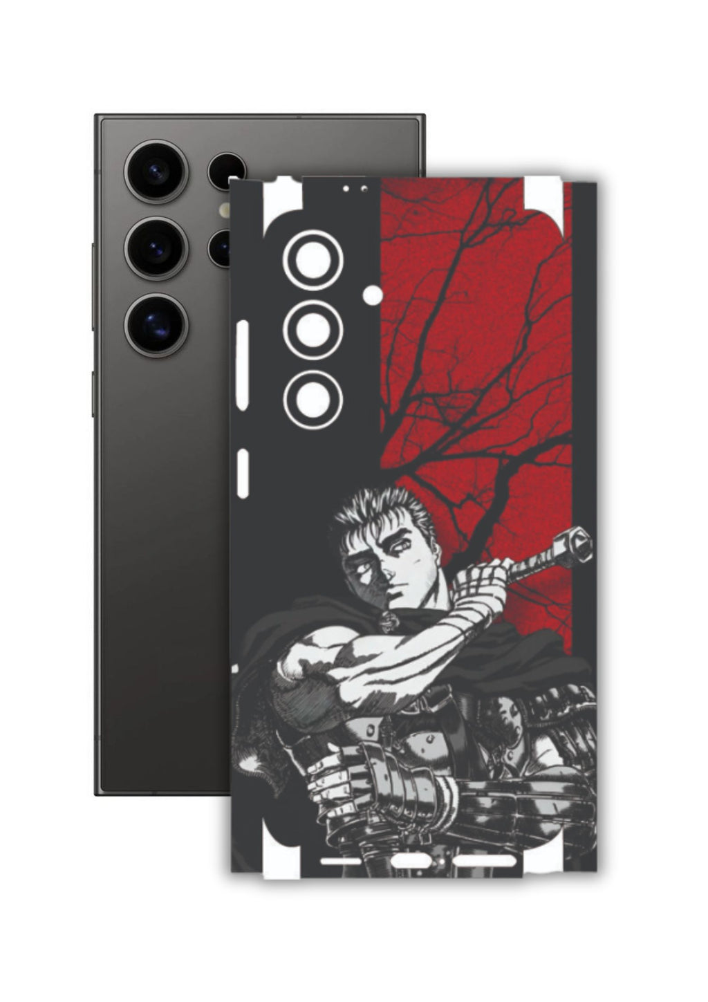 Anime  Berserk 3 Mobile Skin |3M High Quality Waterproof Laminated Mobile Skin | Compatible with all phone models.
