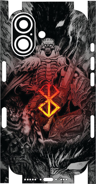 Anime  Berserk 5 Mobile Skin |3M High Quality Waterproof Laminated Mobile Skin | Compatible with all phone models.