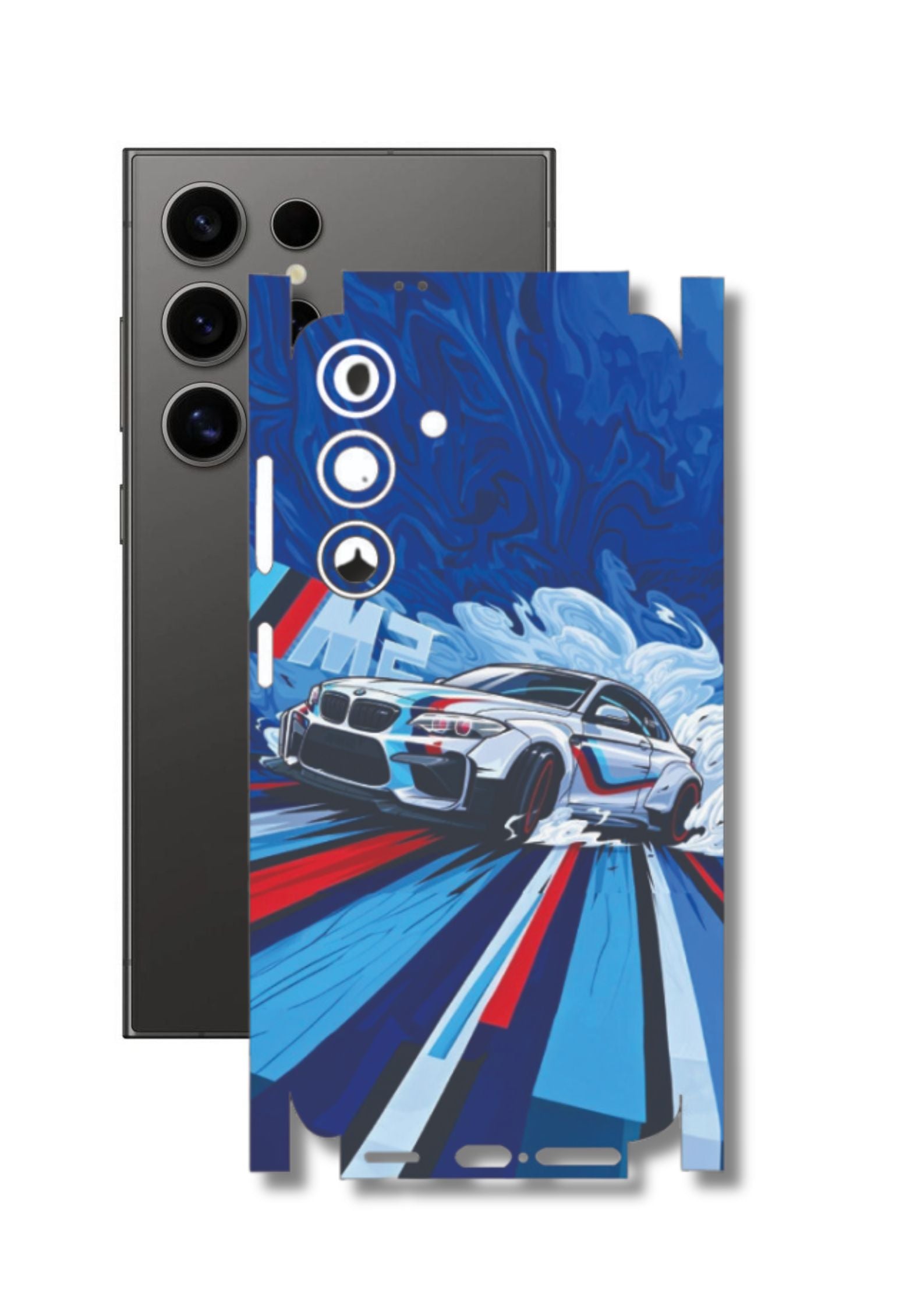 BMW M3  Mobile Skin |3M High Quality Waterproof Laminated Mobile Skin | Compatible with all phone models.