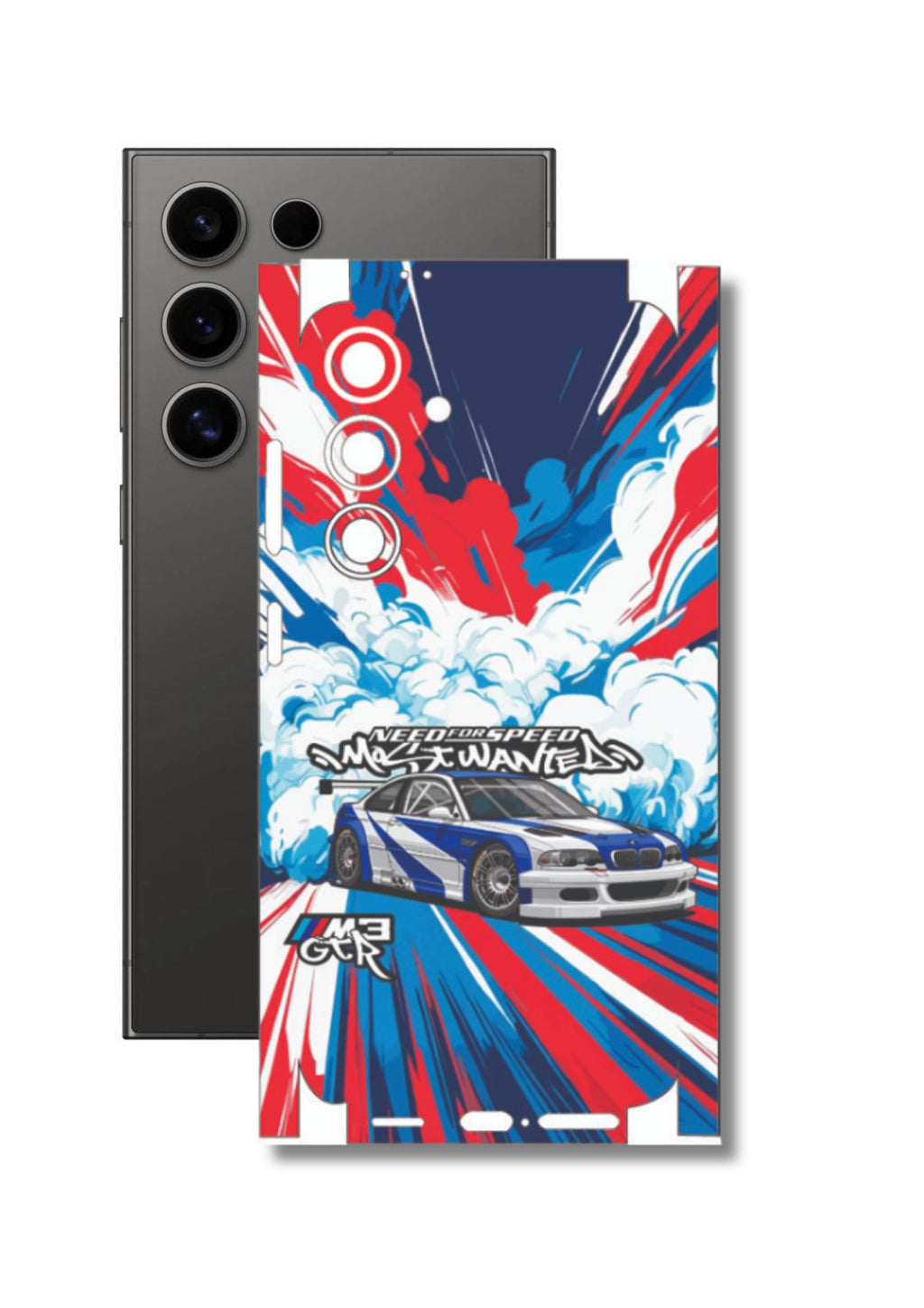 BMW M3 GTR Mobile Skin |3M High Quality Waterproof Laminated Mobile Skin | Compatible with all phone models.