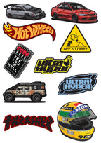Car  Sticker 1 Pack of 10 |3M High Quality Waterproof Premium Matt Finish Sticker