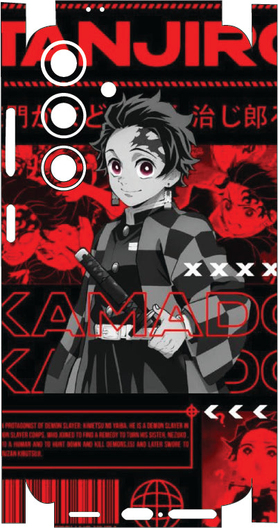 Anime Demon Slayer Mobile Skin |3M High Quality Waterproof Laminated Mobile Skin | Compatible with all phone models.