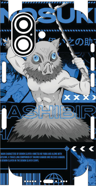 Anime Demon Slayer 3 Mobile Skin |3M High Quality Waterproof Laminated Mobile Skin | Compatible with all phone models.