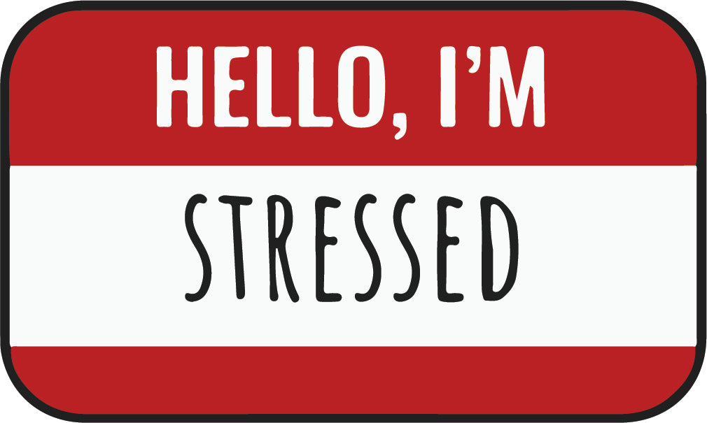 Hello I'm Stressed Sticker  | 3M High Quality Waterproof Premium Matt Finish Sticker