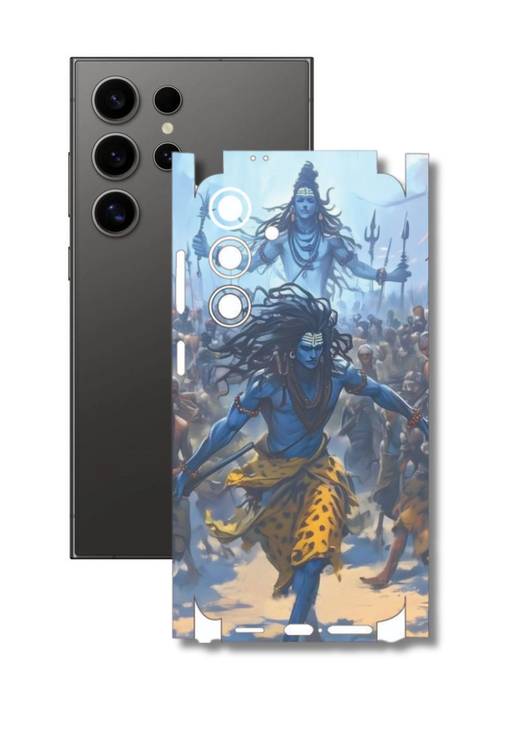 Lord Shiva  Mobile Skin |3M High Quality Waterproof Laminated Mobile Skin | Compatible with all phone models.
