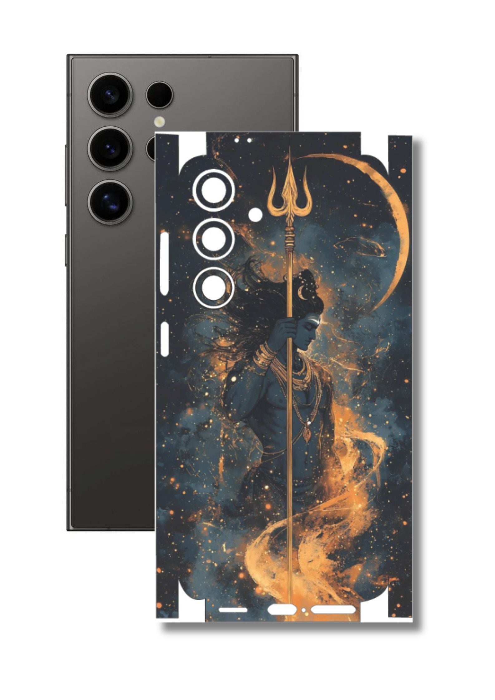 Lord Shiva 2 Mobile Skin |3M High Quality Waterproof Laminated Mobile Skin | Compatible with all phone models.
