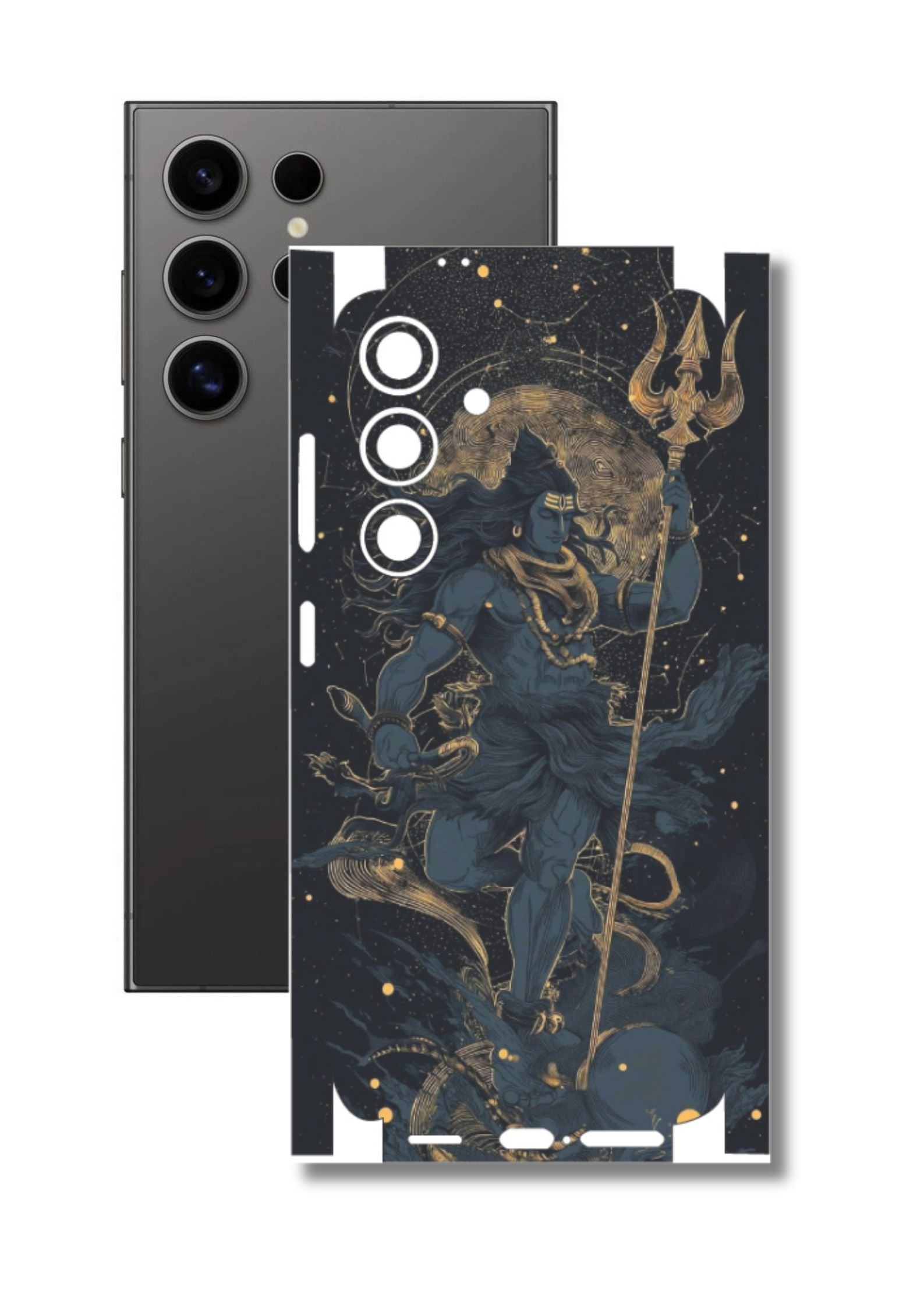 Lord Shiva 3 Mobile Skin |3M High Quality Waterproof Laminated Mobile Skin | Compatible with all phone models.
