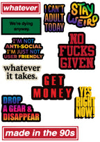 Motivation Sticker 4 Pack of 10 |3M High Quality Waterproof Premium Matt Finish Sticker
