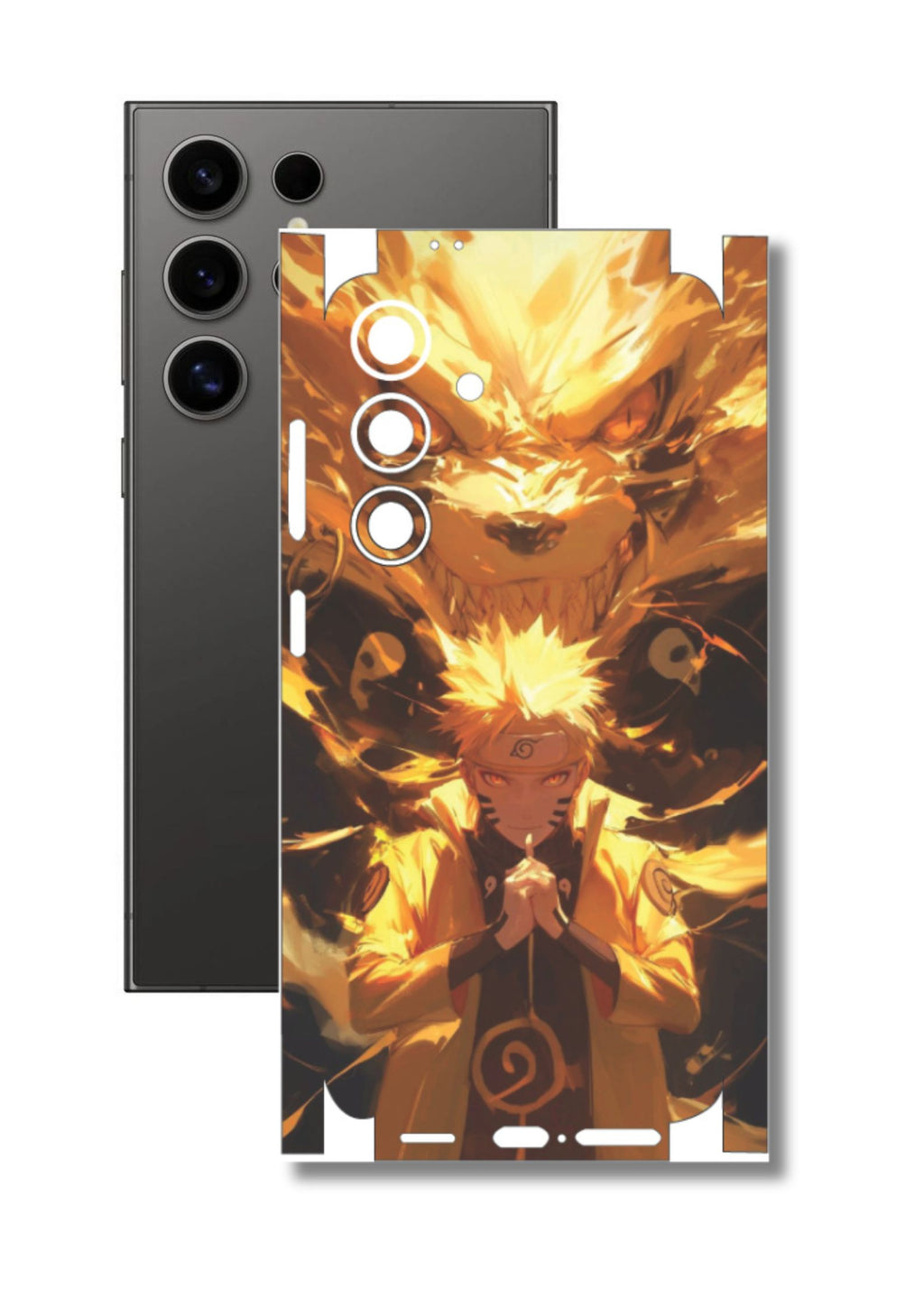 Anime Naruto 4 Mobile Skin |3M High Quality Waterproof Laminated Mobile Skin | Compatible with all phone models.