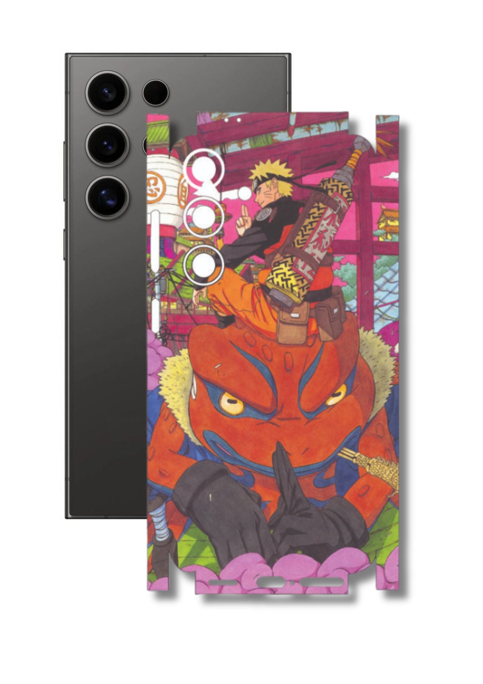Anime Naruto 4 Mobile Skin |3M High Quality Waterproof Laminated Mobile Skin | Compatible with all phone models.