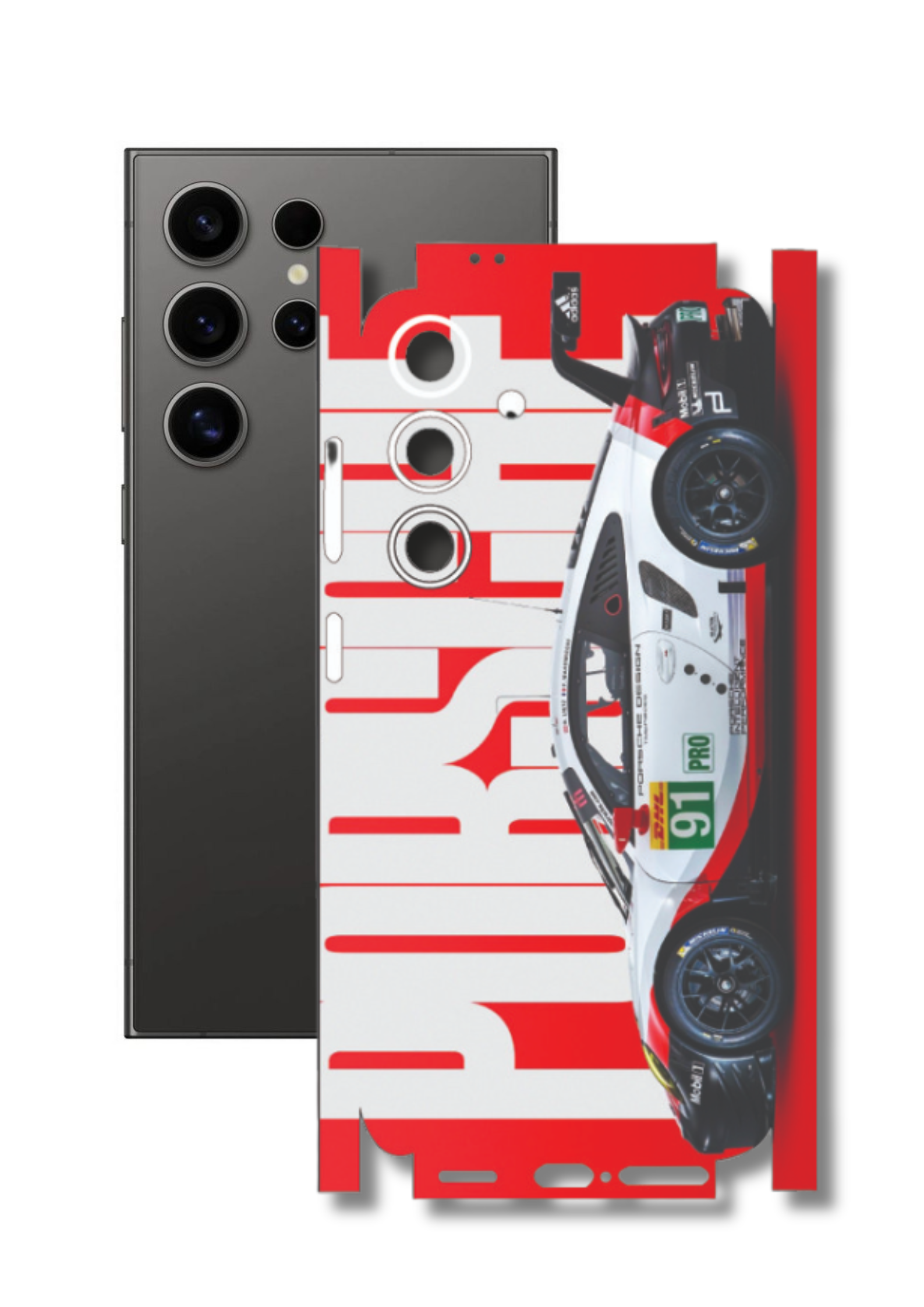 Porsche Mobile Skin |3M High Quality Waterproof Laminated Mobile Skin | Compatible with all phone models