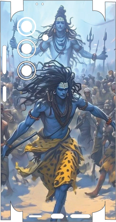 Lord Shiva  Mobile Skin |3M High Quality Waterproof Laminated Mobile Skin | Compatible with all phone models.