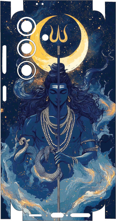 Lord Shiva 5 Mobile Skin |3M High Quality Waterproof Laminated Mobile Skin | Compatible with all phone models.