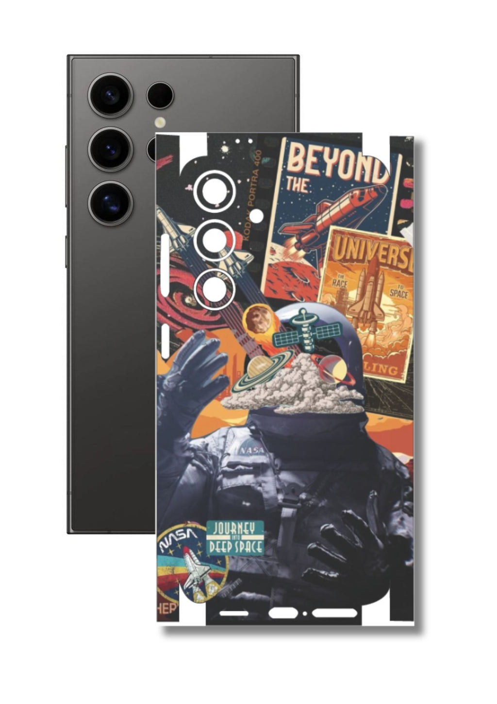 Space Astronaut 3 Mobile Skin |3M High Quality Waterproof Laminated Mobile Skin | Compatible with all phone models