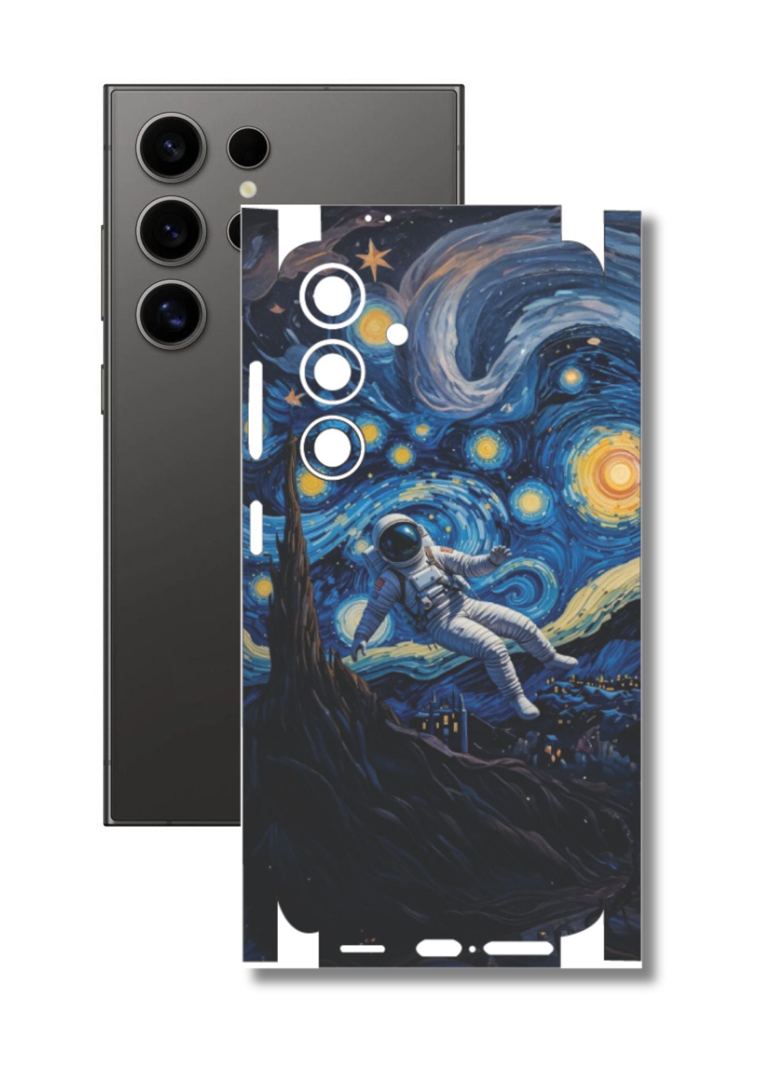 Space Astronaut 4 Stary night Mobile Skin |3M High Quality Waterproof Laminated Mobile Skin | Compatible with all phone models