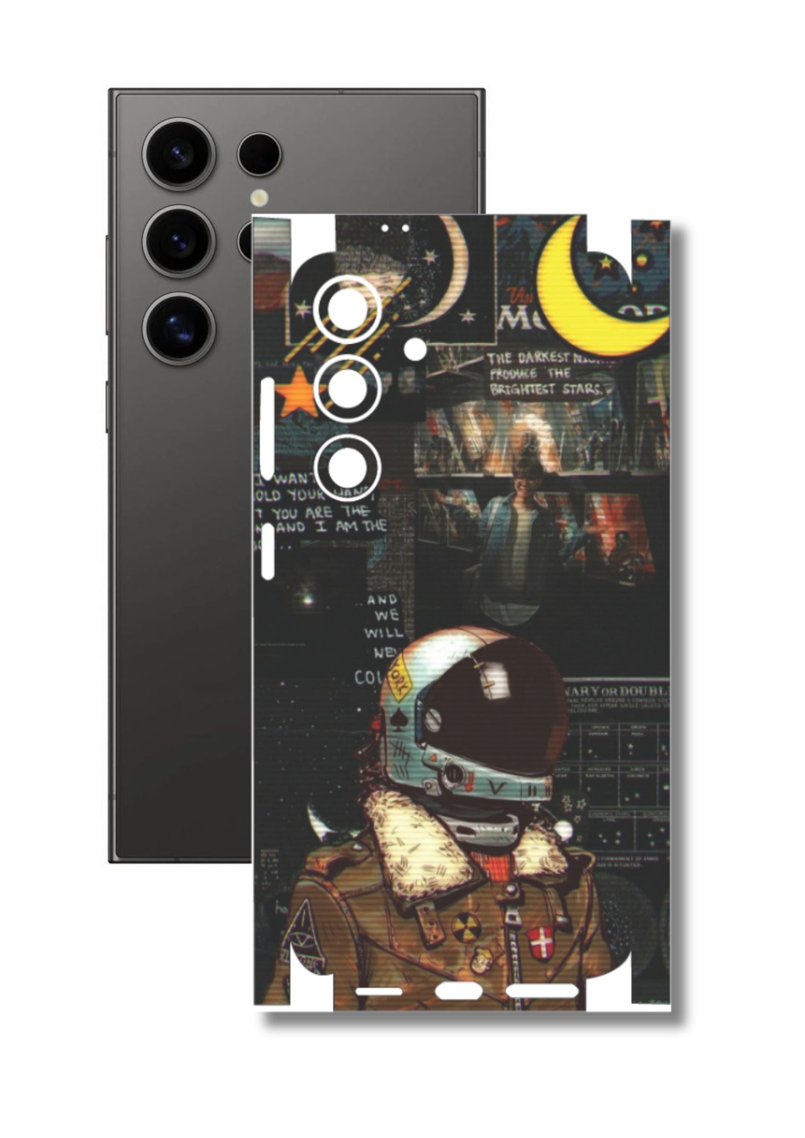 Space Astronaut 5 Mobile Skin |3M High Quality Waterproof Laminated Mobile Skin | Compatible with all phone models