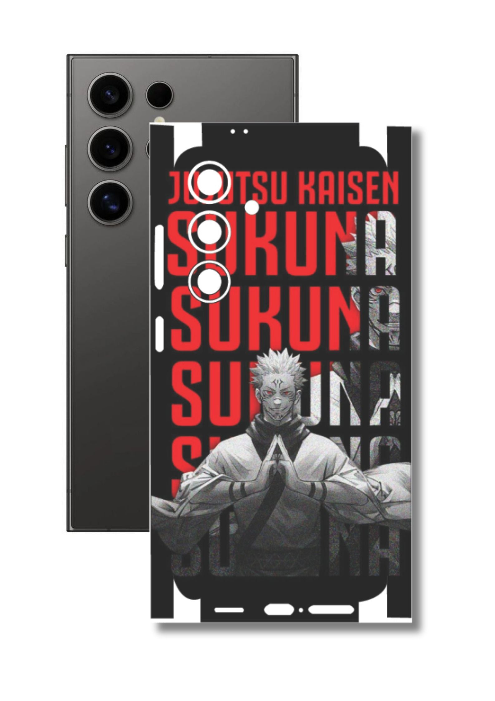 Anime Jujutsu Kaisen 1 Mobile Skin |3M High Quality Waterproof Laminated Mobile Skin | Compatible with all phone models